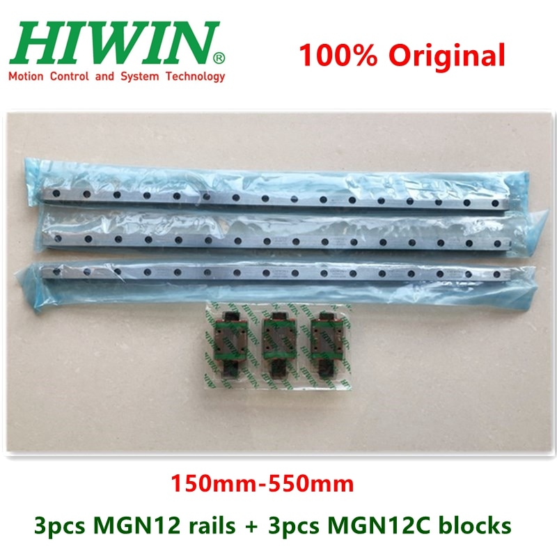 3pcs Hiwin  ̵ MGN12 150 200 250 300 330 350 400 4..